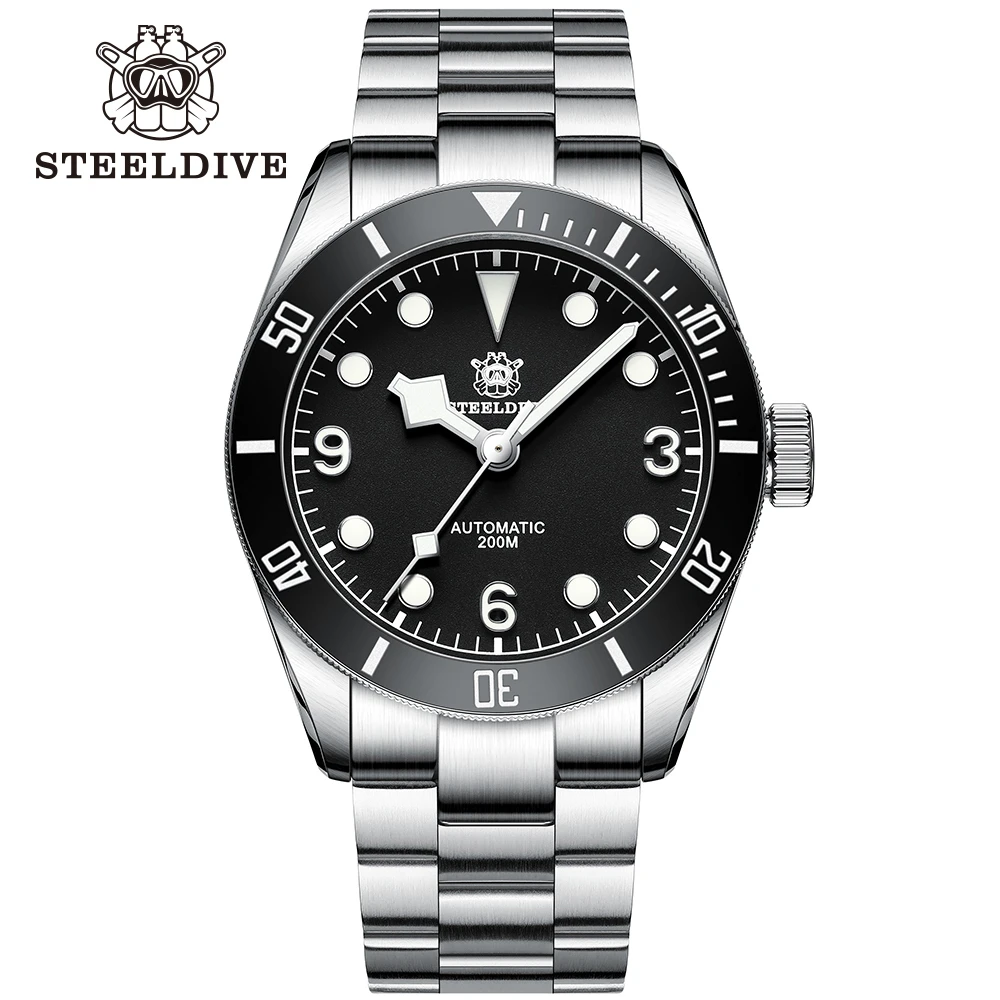 Montre de plongée professionnelle 20ATM, lunette rotative